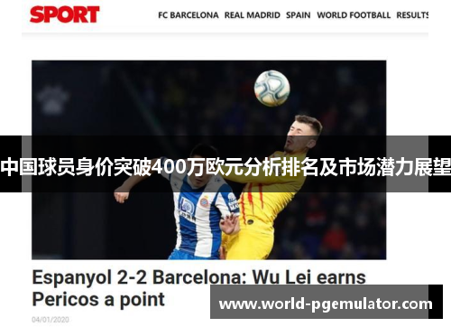 中国球员身价突破400万欧元分析排名及市场潜力展望 中国球员身价突破400万欧元分析排名及市场潜力展望