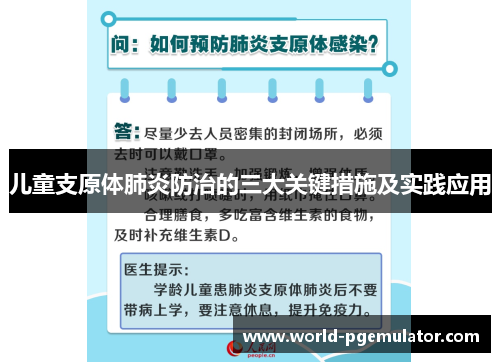 儿童支原体肺炎防治的三大关键措施及实践应用