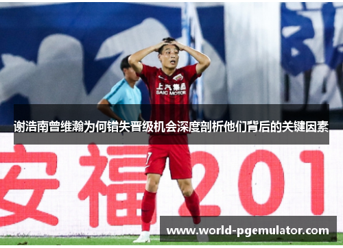 谢浩南曾维瀚为何错失晋级机会深度剖析他们背后的关键因素